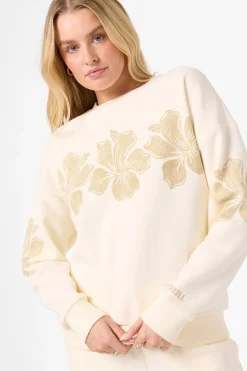 Lei Oversized Crew Crew Neck Fleece - Winter White | O'Neill
