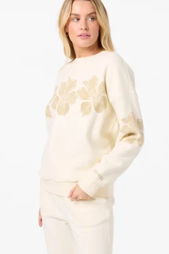 Lei Oversized Crew Crew Neck Fleece - Winter White | O'Neill