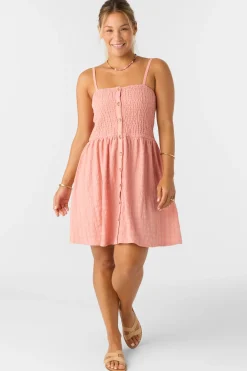 Leighton Short Dress - Coral Haze | O'Neill