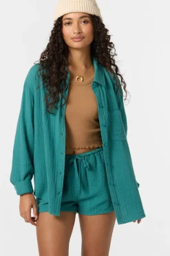 Leni Relaxed Long Sleeve Top - North Sea | O'Neill