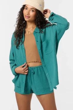 Leni Relaxed Long Sleeve Top - North Sea | O'Neill