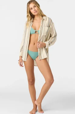 Leni Stripe Relaxed Long Sleeve Top - Tapioca | O'Neill