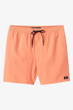 Lennox Hermosa Solid 17" Swim Trunks Trunks - Peach Echo | O'Neill