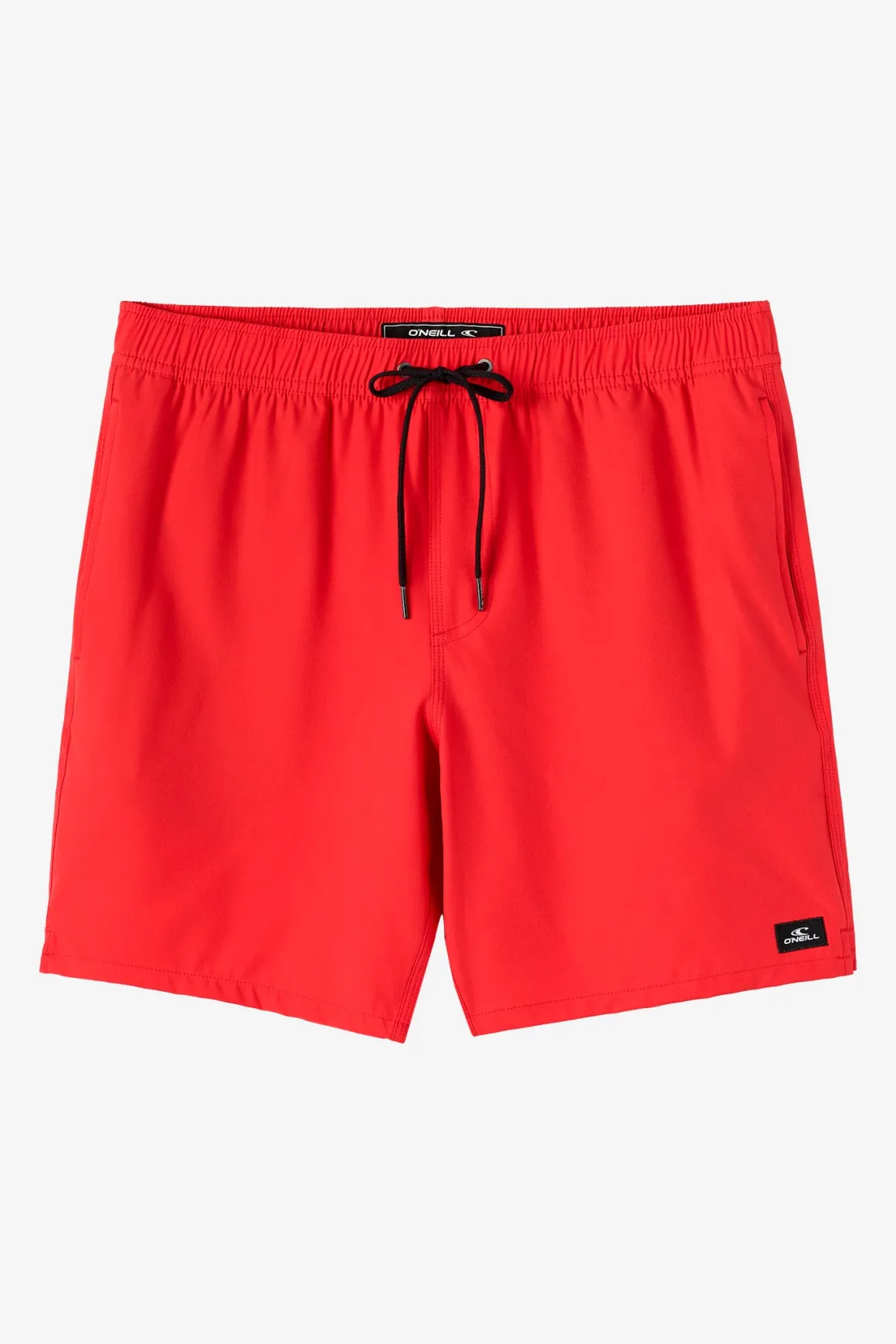 Lennox Hermosa Solid Elastic Waist 17" Swim Trunks Trunks - Chili Pepper | O'Neill