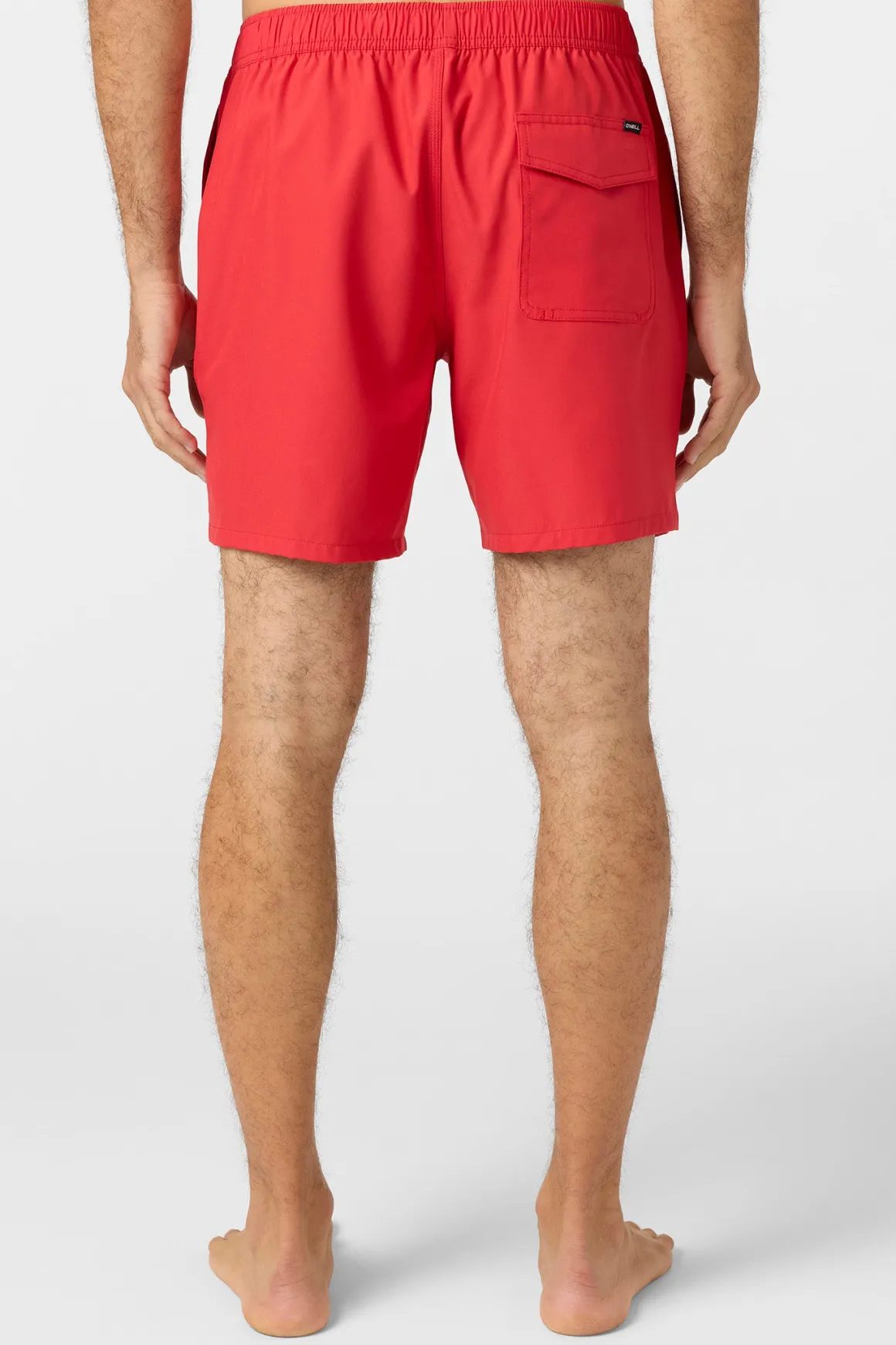 Lennox Hermosa Solid Elastic Waist 17" Swim Trunks Trunks - Chili Pepper | O'Neill