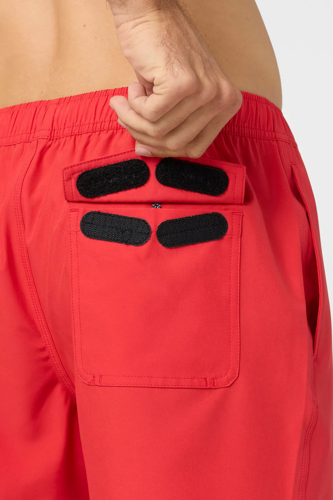 Lennox Hermosa Solid Elastic Waist 17" Swim Trunks Trunks - Chili Pepper | O'Neill