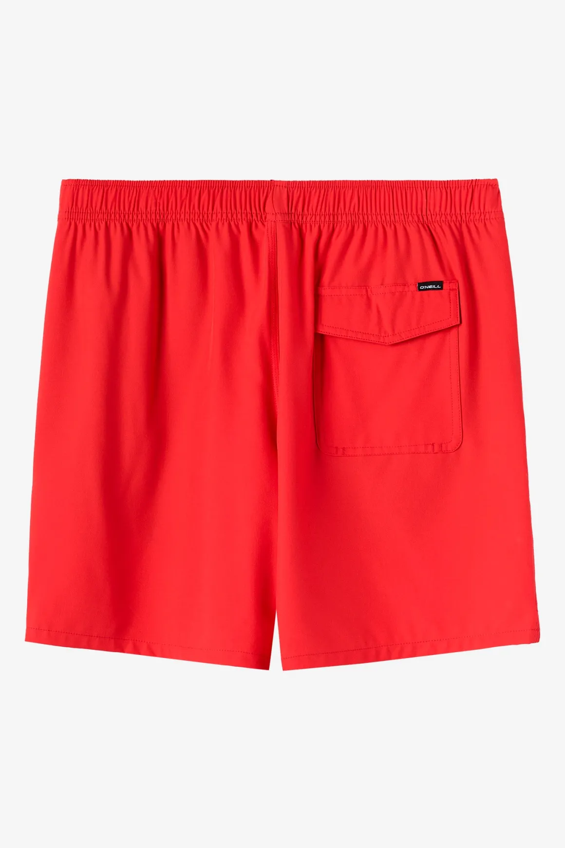 Lennox Hermosa Solid Elastic Waist 17" Swim Trunks Trunks - Chili Pepper | O'Neill