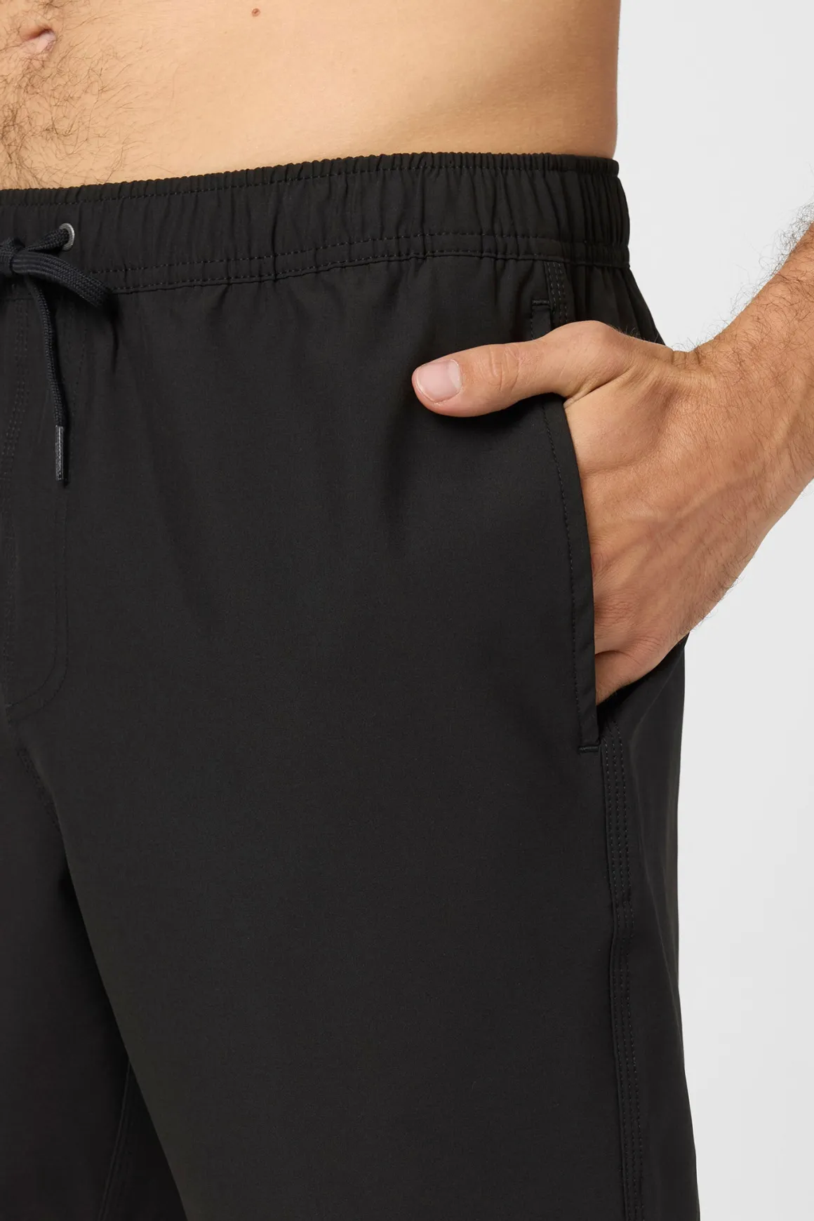 Lennox Hermosa Solid Volley 17" Swim Trunks Trunks - Black | O'Neill