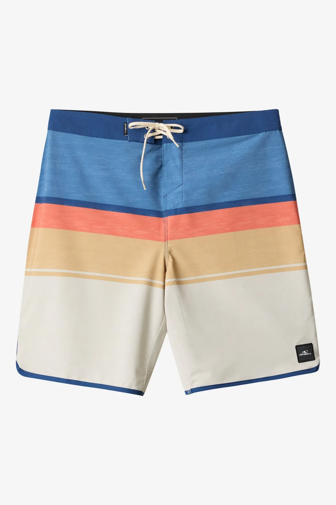 Lennox Scallop 19" Boardshorts - Lt Khaki | O'Neill