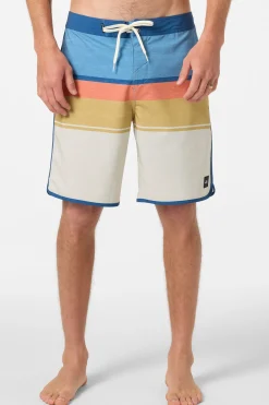 Lennox Scallop 19" Boardshorts - Lt Khaki | O'Neill