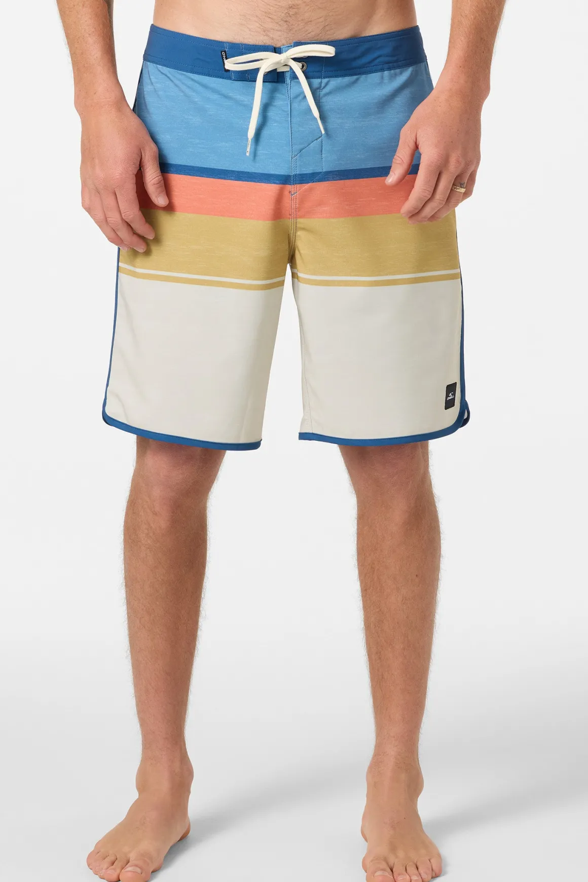 Lennox Scallop 19" Boardshorts - Lt Khaki | O'Neill