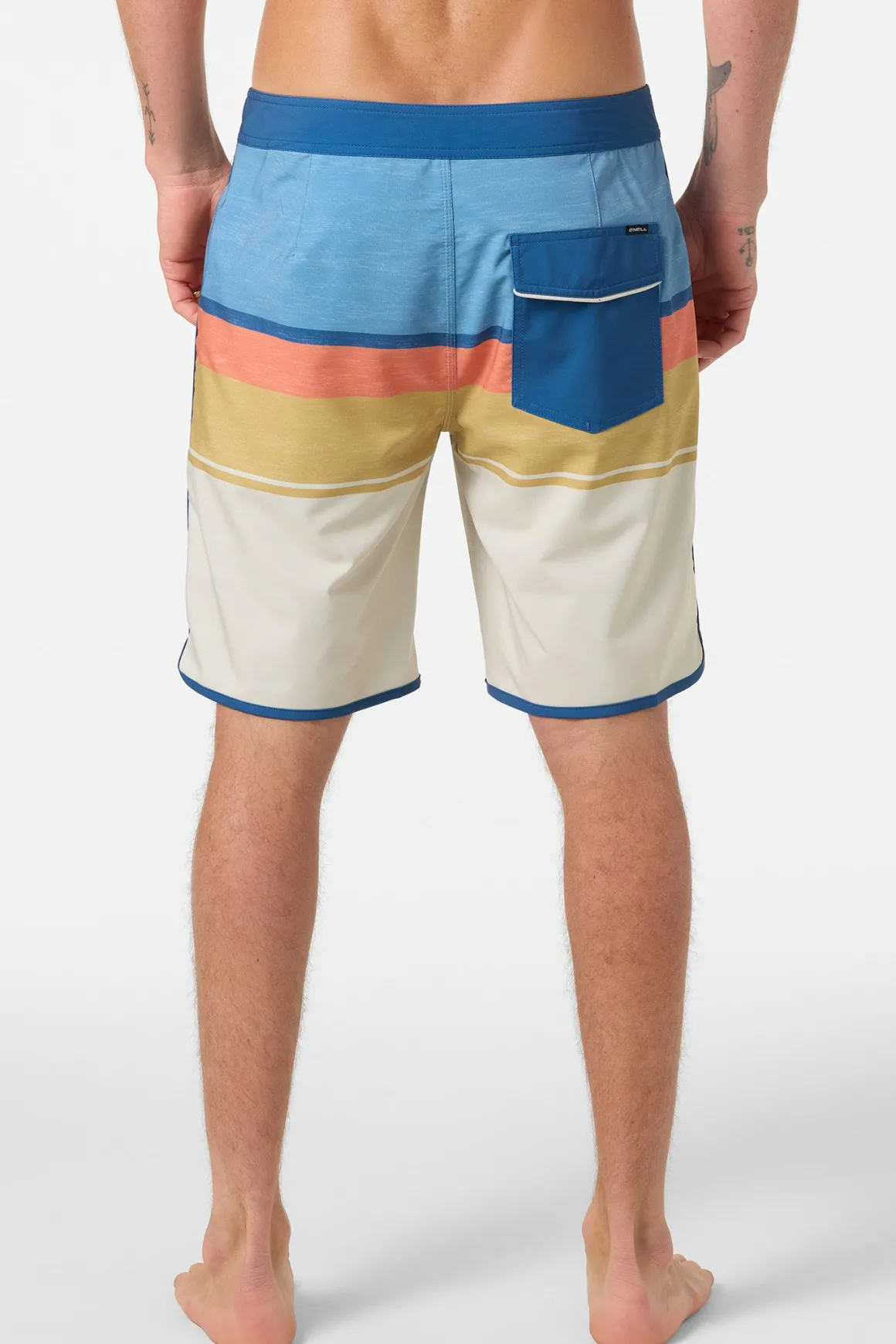 Lennox Scallop 19" Boardshorts - Lt Khaki | O'Neill