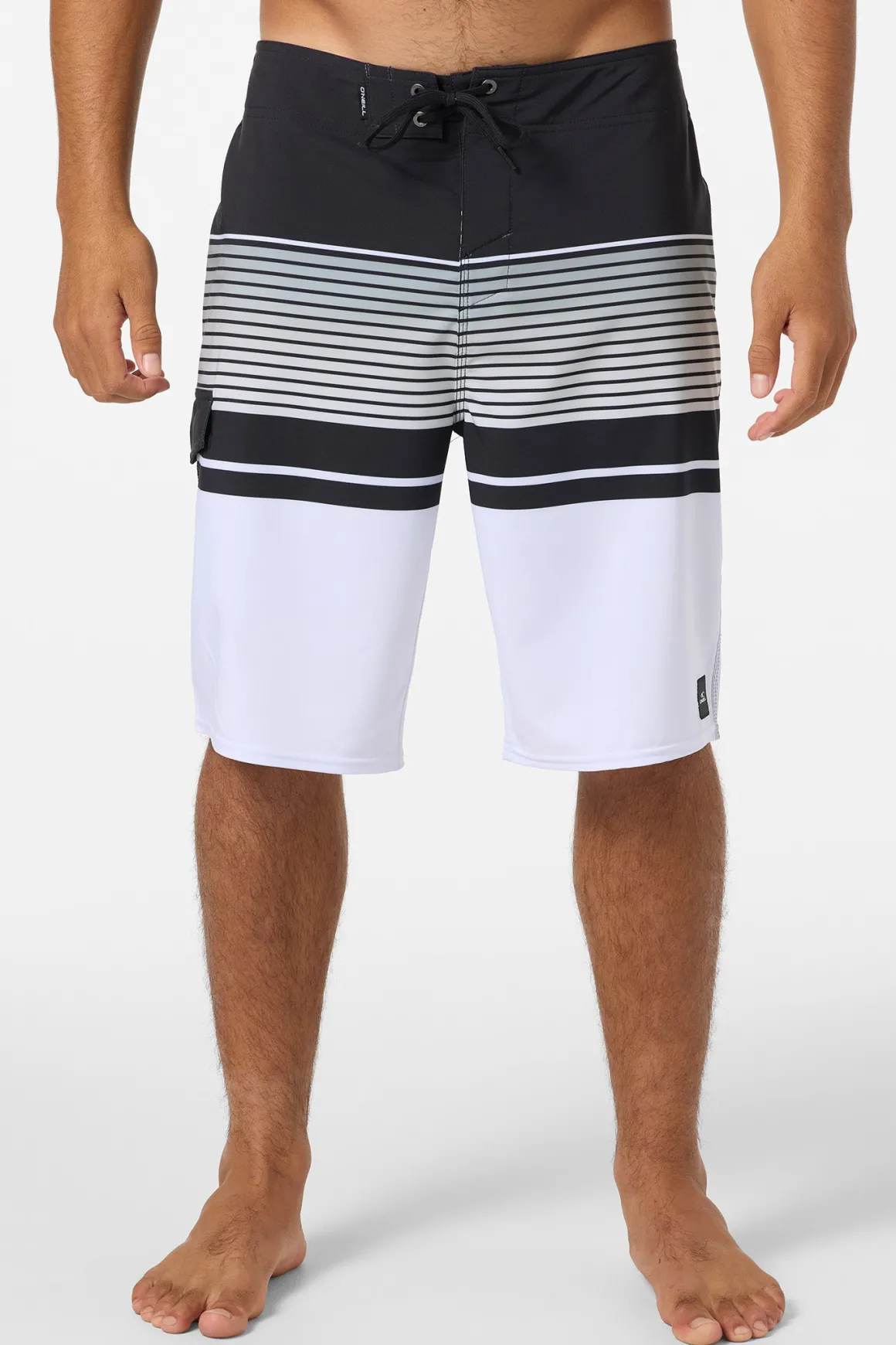 Lennox Stripe 21" Boardshorts - White | O'Neill