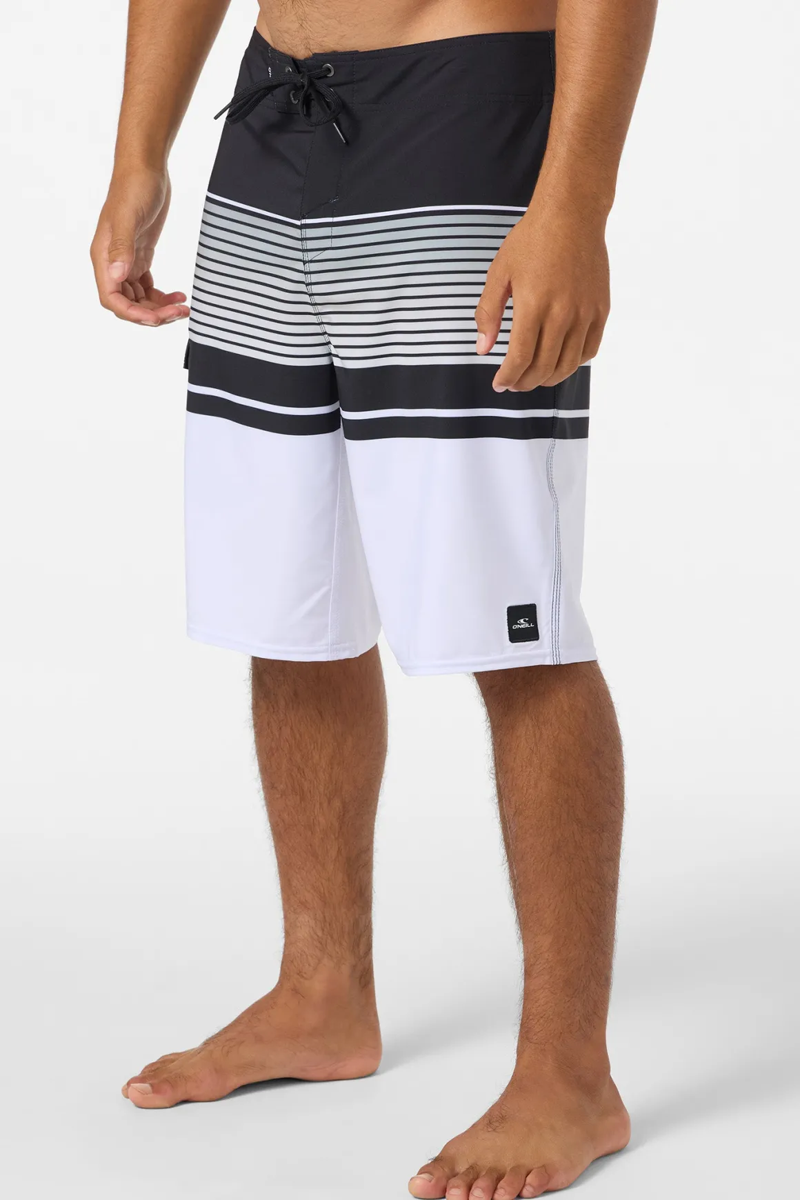 Lennox Stripe 21" Boardshorts - White | O'Neill