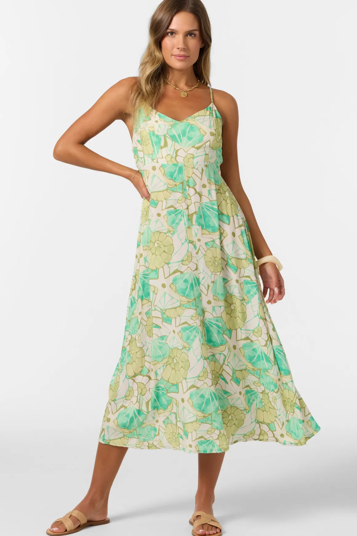 Leona Midi Dress - Peacock Green | O'Neill