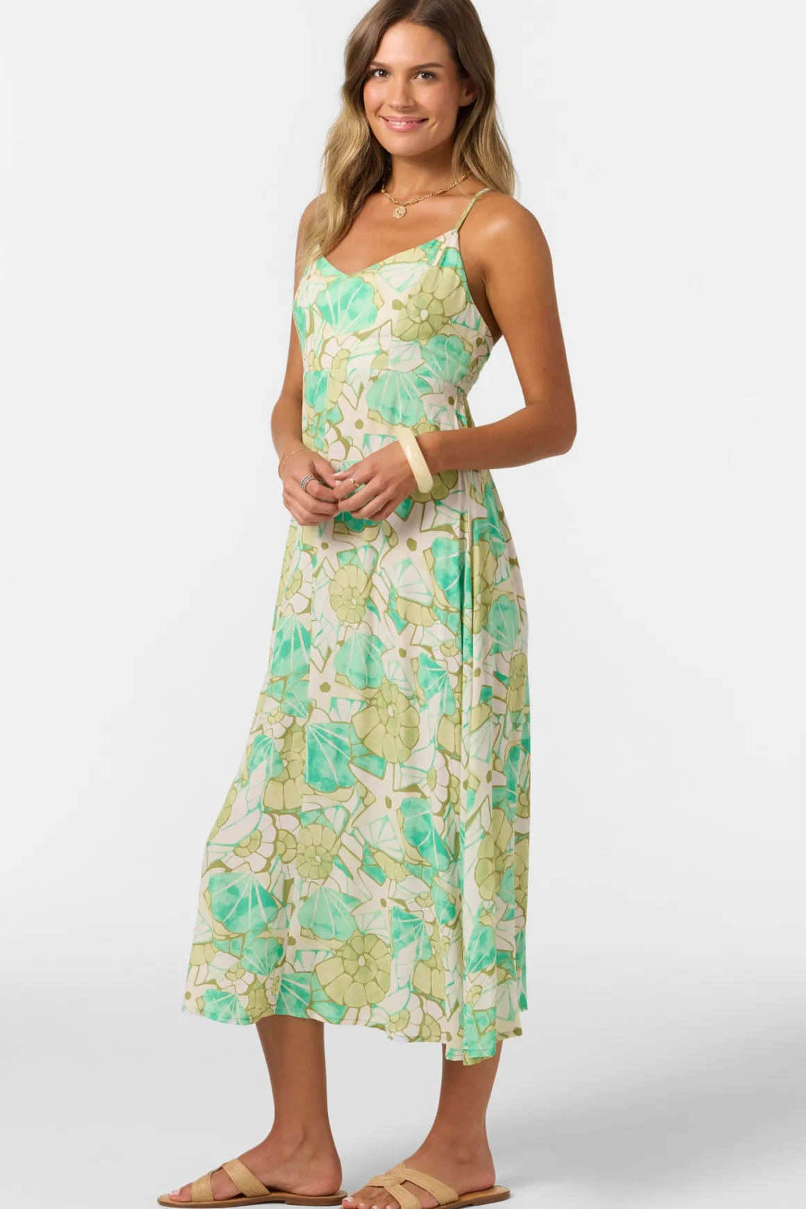 Leona Midi Dress - Peacock Green | O'Neill