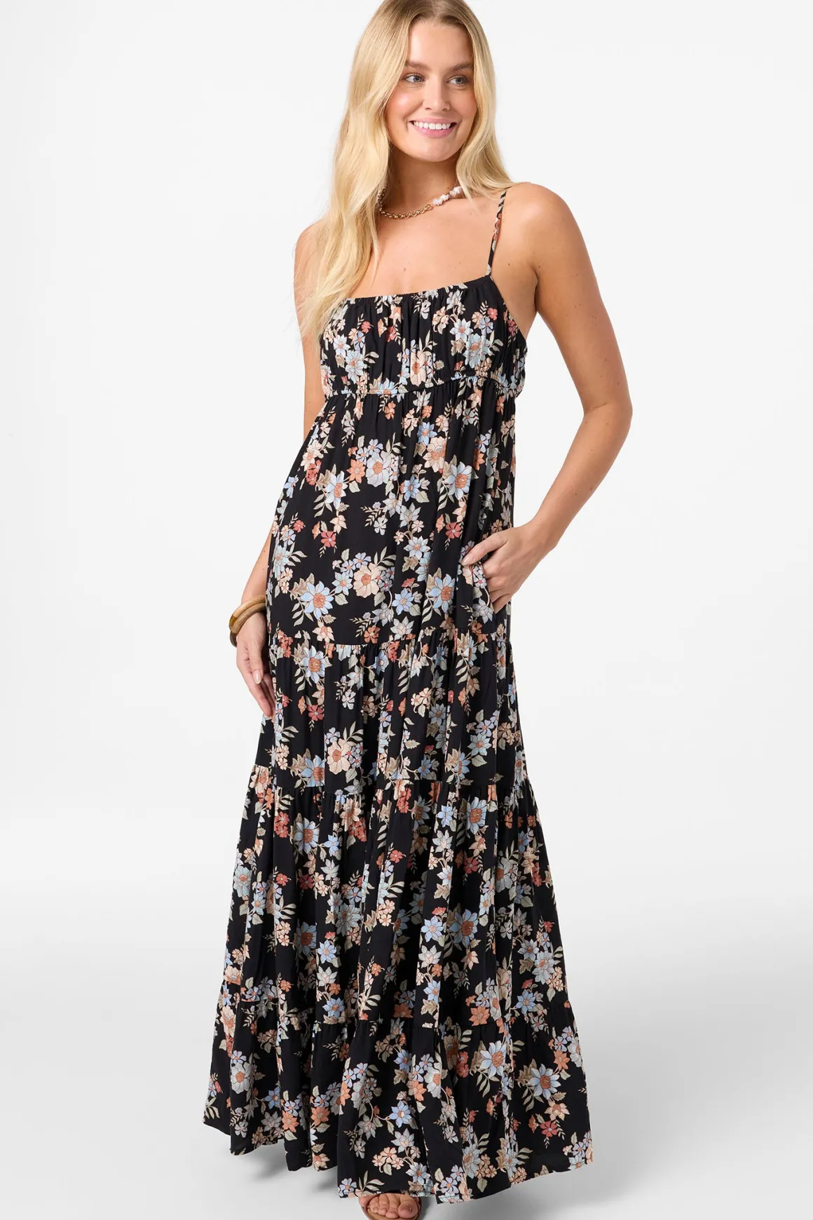 Lillie Bali Floral Dress Maxi Dress - Black | O'Neill