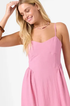 Linden Solid Dress Midi Dress - Cashmere Rose | O'Neill