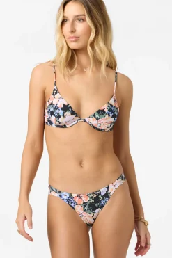 Liz Floral Honopu Bra Top - Black | O'Neill