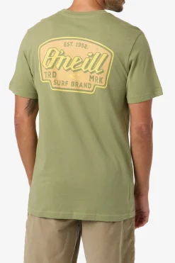 Locksmith Classic Tee Standard Fit Tee - Oil Green | O'Neill
