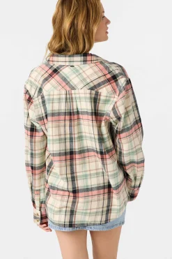 Logan Flannel Long Sleeve Top - Tapioca | O'Neill