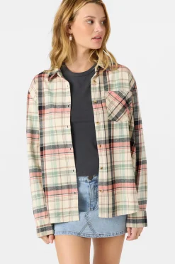 Logan Flannel Long Sleeve Top - Tapioca | O'Neill