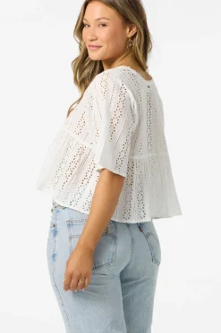Loni Eyelet Top - White | O'Neill