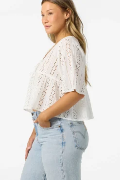 Loni Eyelet Top - White | O'Neill