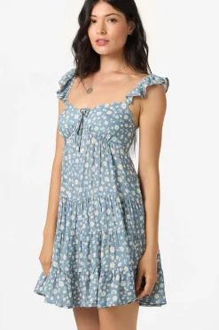 Lorelei Primrose Short Dress - Provincial Blue | O'Neill
