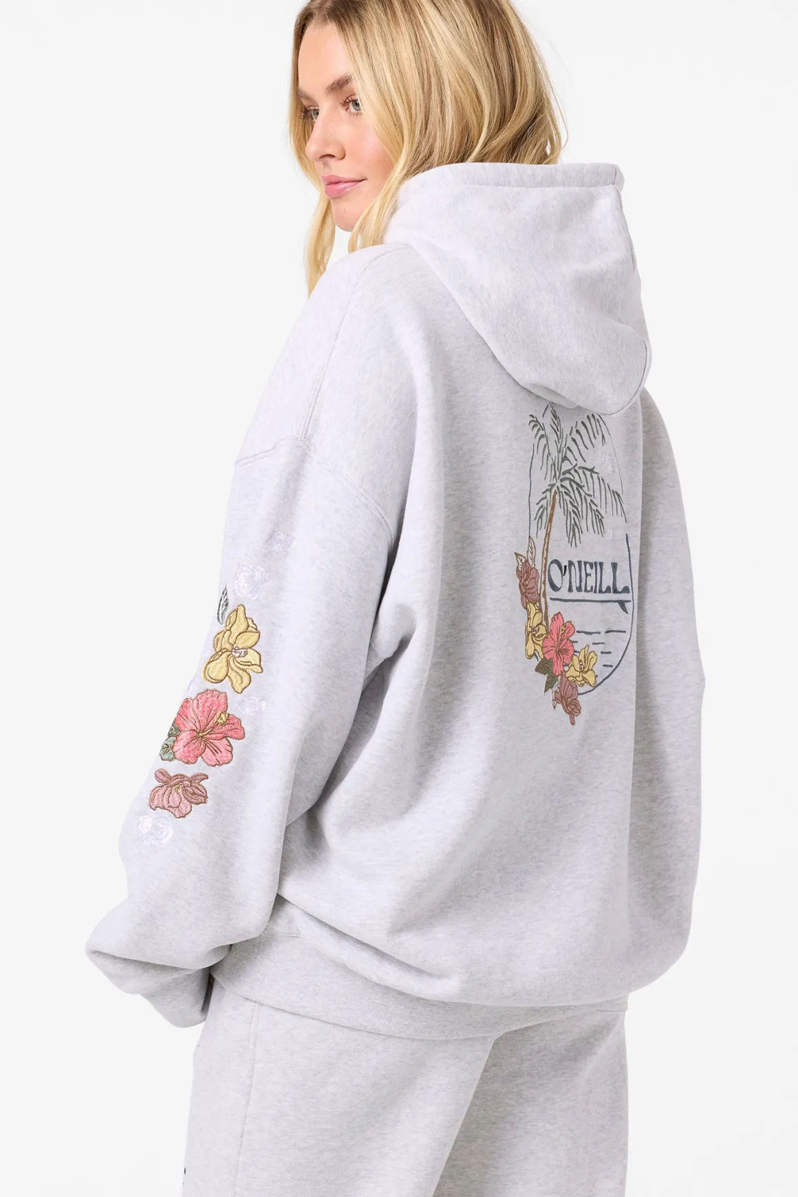 Lush Oversized Hoodie Pullover Fleece - Heather Grey | O'Neill