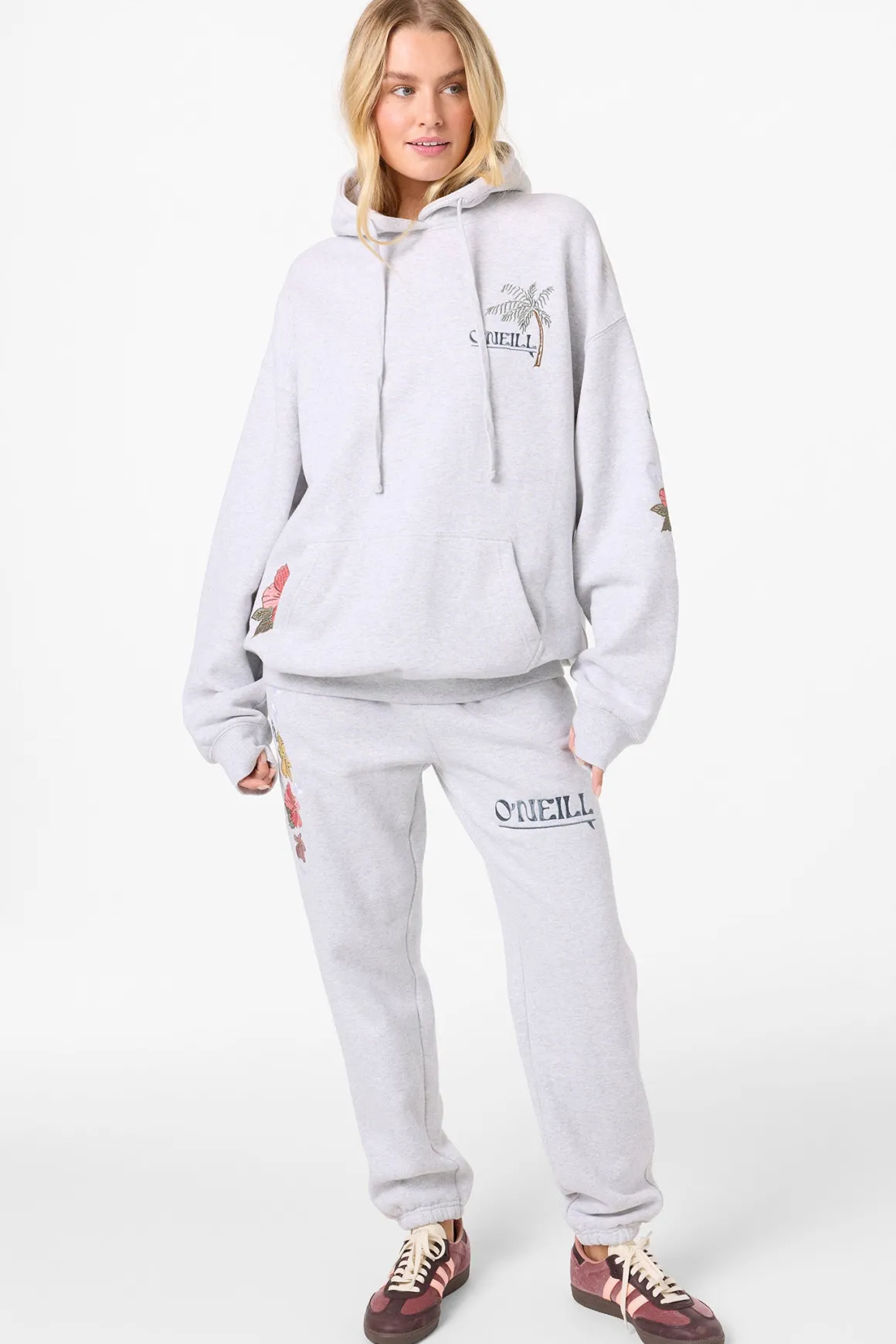 Lush Oversized Hoodie Pullover Fleece - Heather Grey | O'Neill