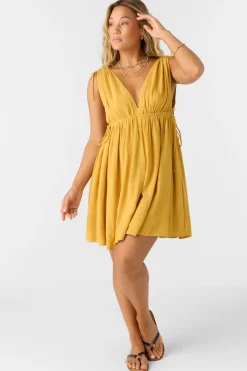 Madeleine Short Dress - Bright Gold | O'Neill