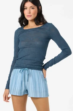 Marliz Lace Top Long Sleeve Top - Slate | O'Neill
