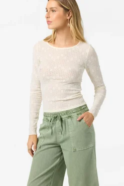 Marliz Lace Top Long Sleeve Top - Winter White | O'Neill