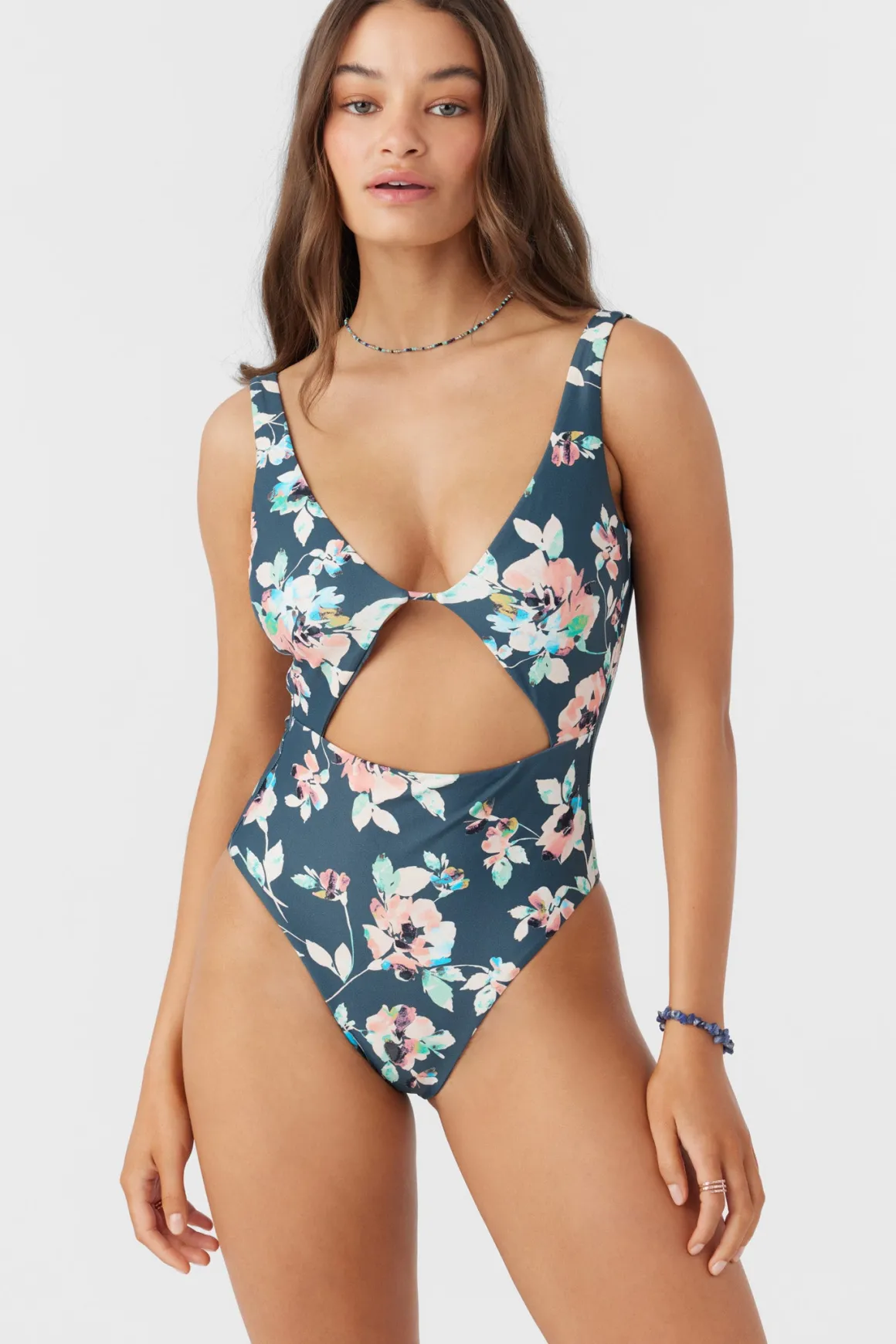Melody Floral Morro Bay One-Piece - Slate | O'Neill