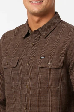 Midland Flannel Standard Fit Long Sleeve Shirt - Dark Khaki | O'Neill