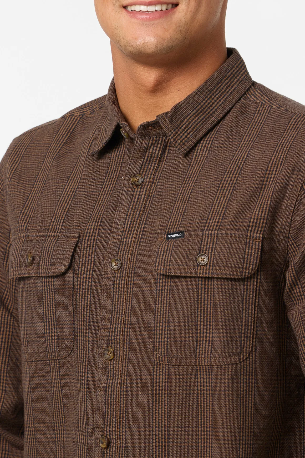 Midland Flannel Standard Fit Long Sleeve Shirt - Dark Khaki | O'Neill