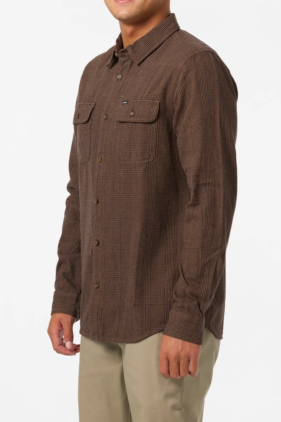 Midland Flannel Standard Fit Long Sleeve Shirt - Dark Khaki | O'Neill