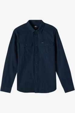Midland Flannel Standard Fit Long Sleeve Shirt - Midnight Navy | O'Neill