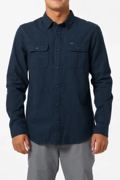 Midland Flannel Standard Fit Long Sleeve Shirt - Midnight Navy | O'Neill