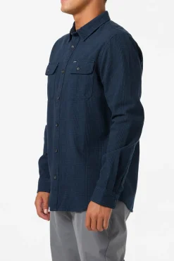 Midland Flannel Standard Fit Long Sleeve Shirt - Midnight Navy | O'Neill
