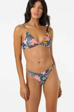 Mila Floral Hermosa Skimpy Bottoms - Slate | O'Neill
