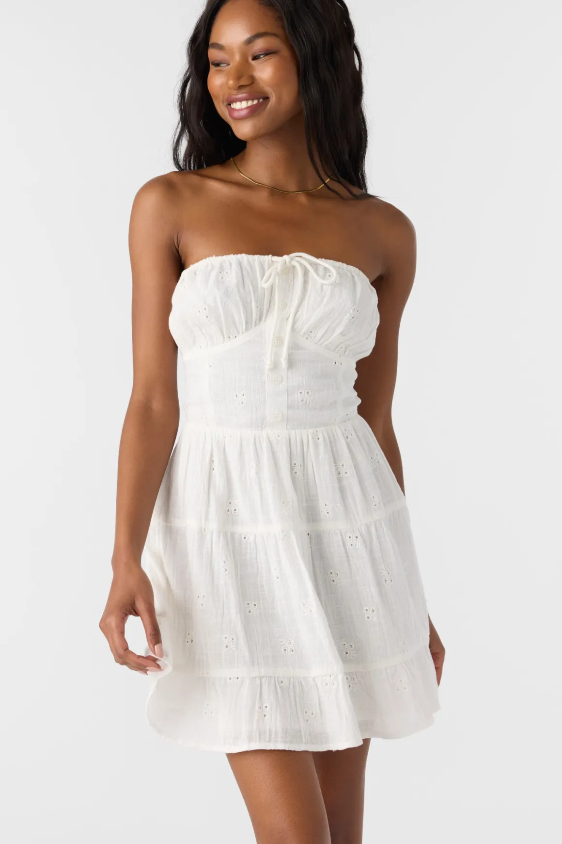 Naya Short Dress - White | O'Neill