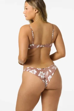 Nomad Floral Malibu Bralette Top - Carob Brown | O'Neill