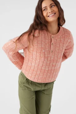 Oceanfront Long Sleeve Sweater - Canyon Clay | O'Neill