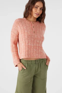 Oceanfront Long Sleeve Sweater - Canyon Clay | O'Neill
