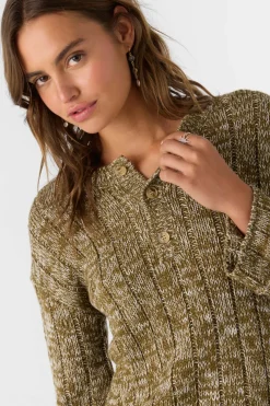 Oceanfront Long Sleeve Sweater - Military Olive | O'Neill