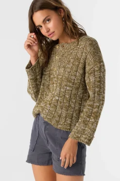 Oceanfront Long Sleeve Sweater - Military Olive | O'Neill