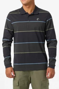 O'Riginals Cassidy Ls Knit Polo Standard Fit Polo - Black | O'Neill