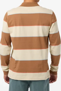 O'Riginals Cassidy Ls Knit Polo Standard Fit Polo - Lt Khaki | O'Neill